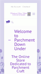 Mobile Screenshot of parchmentdownunder.com.au